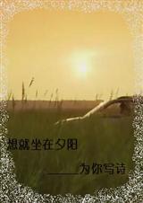 想就坐在夕阳里为你写诗